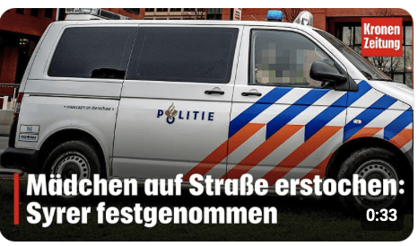 Elfjähriges Mädchen auf offener Straße erstochen: Syrer festgenommen | krone.tv NEWS
