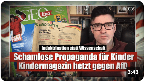 Schamlose Propaganda für Kinder – „Wissenschaftsmagazin“ hetzt gegen AfD | TABUBRUCH