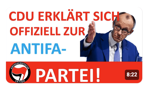Kein Witz! CDU ist nun auch ANTIFA!