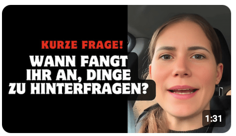 Wann fangt ihr an, Dinge zu hinterfragen?