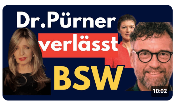 Pürner tritt aus BSW aus. Kein Bock mehr auf Wagenknecht. Es herrsche eine Kultur des Misstrauens