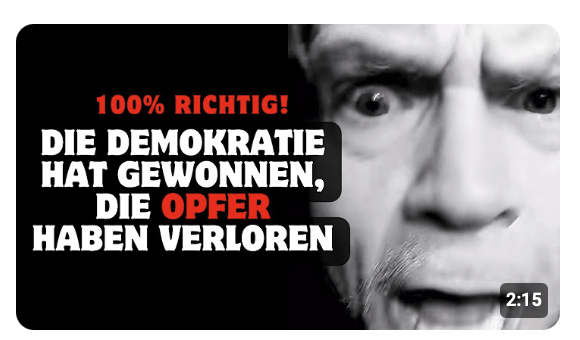Die Demokratie hat gewonnen, die Opfer haben verloren!