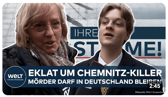 CHEMNITZ-KILLER: Syrer wird früher entlassen – und nicht abgeschoben! Das sagen die Deutschen