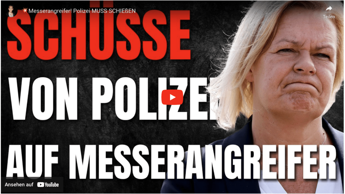 Messerangreifer! Polizei MUSS SCHIEßEN