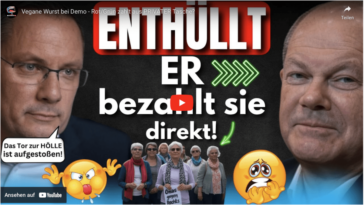 Vegane Wurst bei Demo – Rot/Grün zahlt aus PRIVATER Tasche?