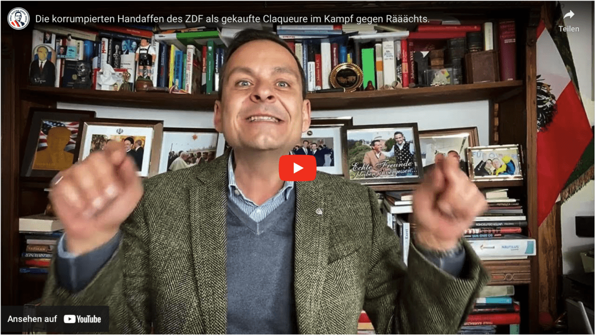 Die korrumpierten Handaffen des ZDF als gekaufte Claqueure im Kampf gegen Rääächts.