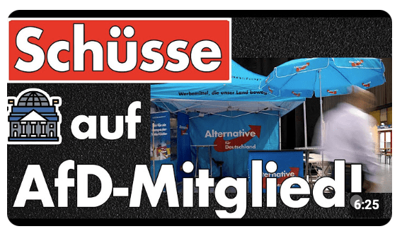 Schüsse auf AfD-Wahlhelfer! Es eskaliert in Marl/NRW! Schütze gefasst, Tatwaffe ebenso