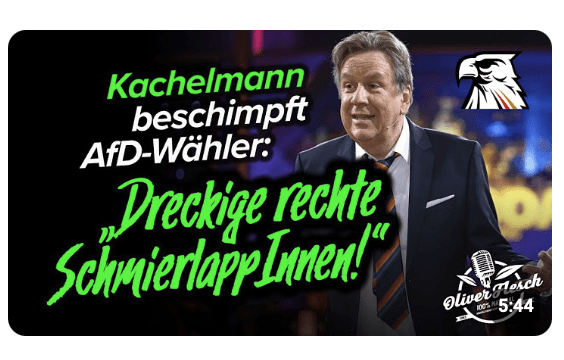 „Dreckige rechte SchmierlappInnen!“ – ÖRR-Meteorologe Kachelmann beschimpft AfD-Wähler
