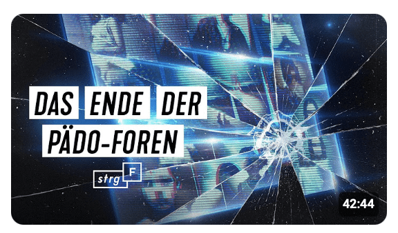 Pädokriminelle Foren im Darknet: Jetzt löschen wir richtig | STRG_F