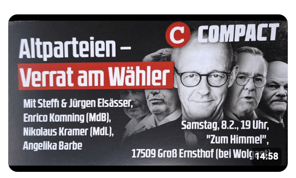 Groß Ernsthof – Jürgen Elsässer eröffnet den Bürgerdialog 08-02-2025