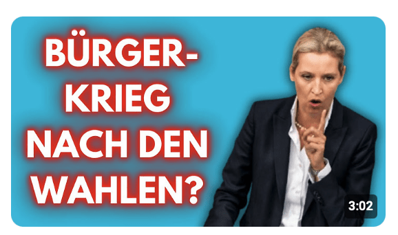 Nach den Wahlen werden sie uns zerstören Alice Weidel Eilmeldung