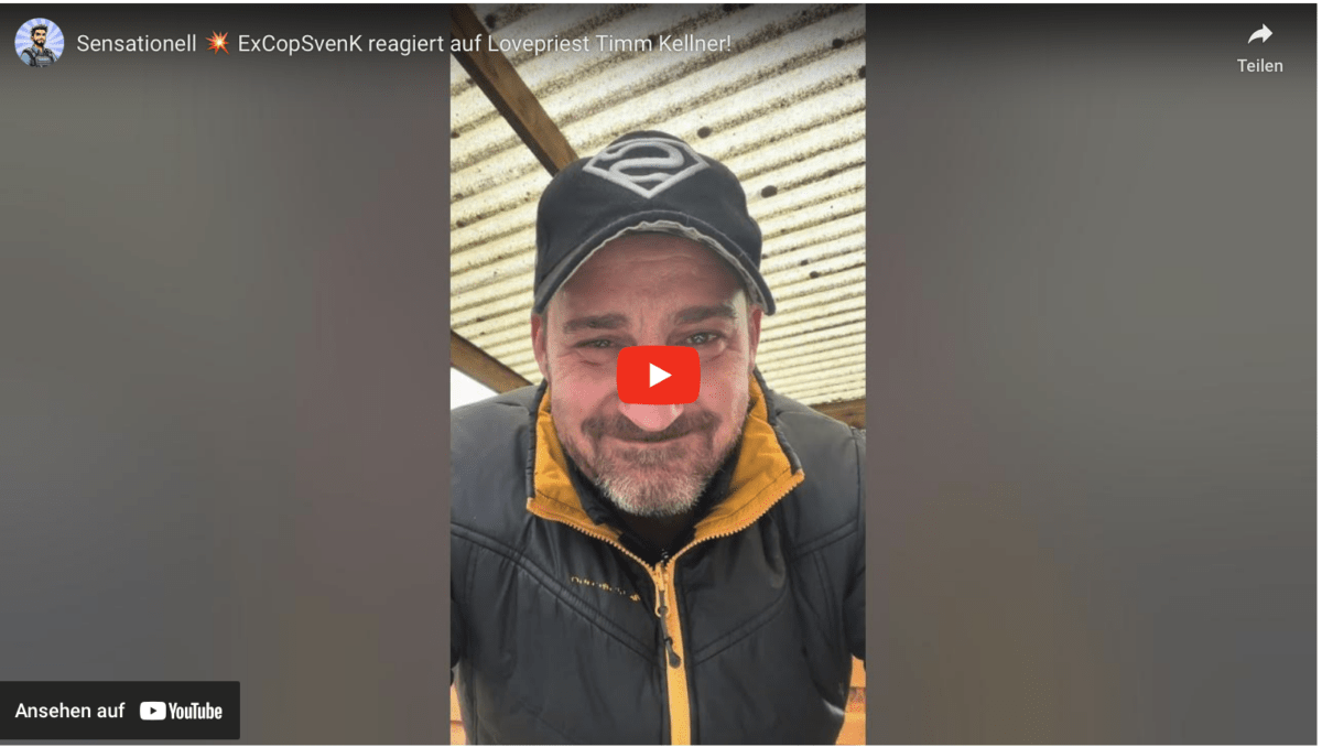 Sensationell ExCopSvenK reagiert auf Lovepriest Timm Kellner!