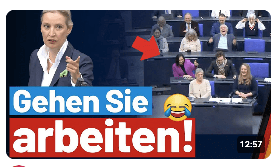 Alice Weidel knöpft sich die Grünen vor!  – AfD-Fraktion im Bundestag