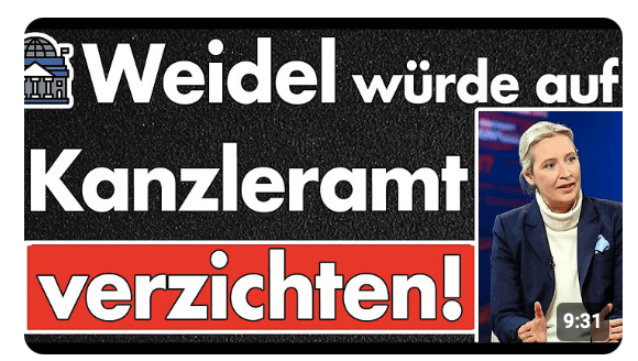 Wahre Größe! Dafür würde Alice Weidel auf die Kanzlerschaft verzichten: Zuerst das Land!