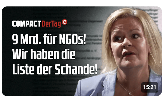 9 Mrd. für NGOs! Wir haben die Liste der Schande!