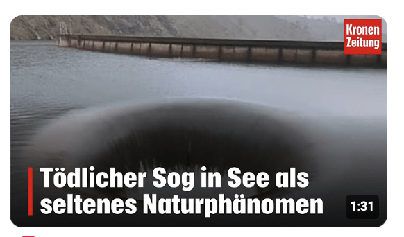 Tödlicher Sog in See als seltenes Naturphänomen 