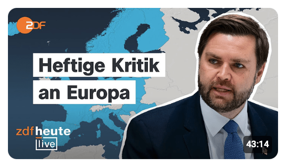 US-Vizepräsident J.D. Vance auf Münchner Sicherheitskonferenz 