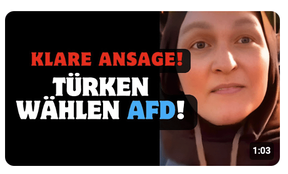 Türken wählen AFD !