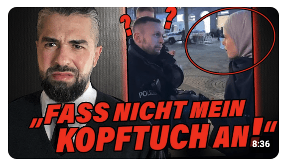 SKANDAL! Polizist berührt Kopftuch!