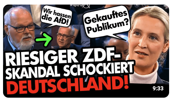 ZDF SKANDAL gegen AfD und Alice Weidel vor Bundestagswahl 2025!