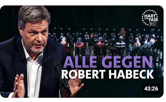 Migration, Tempolimit, Wirtschaft: Robert Habeck gegen alle 