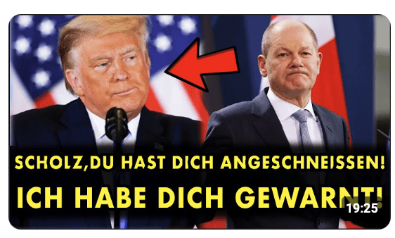 WAS ERLAUBT ER SICH? TRUMP HAT SCHOLZ SCHÖN DEN MUND GESTOPFT – DAS ZEIGT MAN NICHT IM FERNSEHEN!
