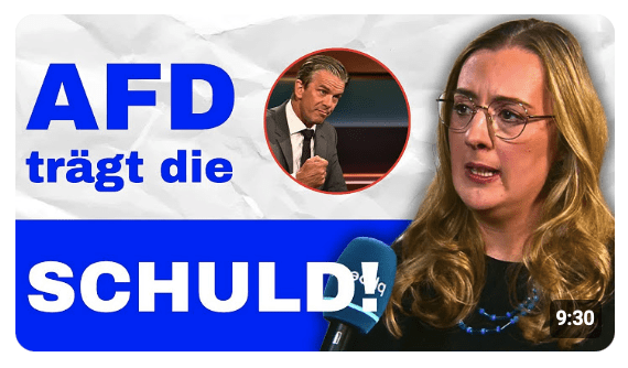 Talkshow-Eklat: Grüne Politikerin macht die AfD für Anschläge verantwortlich
