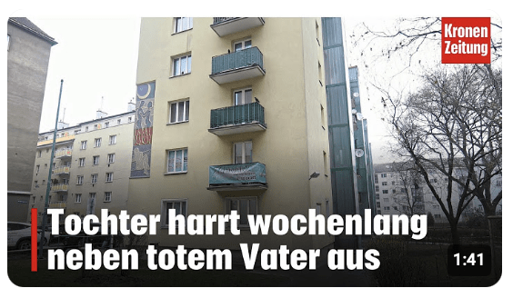 Tochter harrt wochenlang neben totem Vater aus | krone.tv NEWS