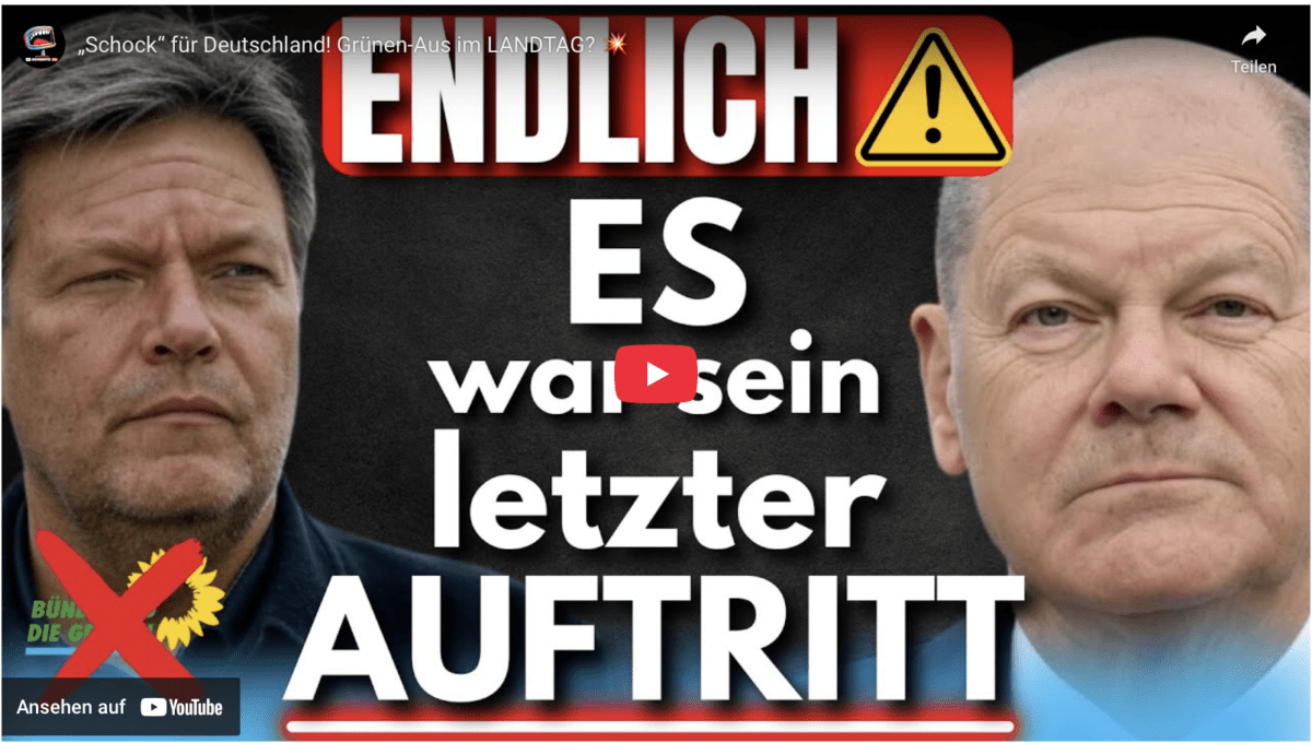 „Schock“ für Deutschland! Grünen-Aus im LANDTAG? 