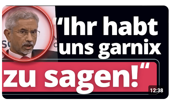 München: Indischer Außenminister lässt EU-Bombe platzen!