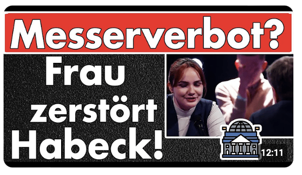 Frau zerstört Robert Habeck beim Thema Messerverbot! Hart aber fair 360 wird zur Qual für Grüne!