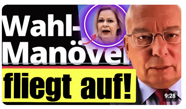EIL POLIZEI-VERTRETER ENTLARVT NANCY FAESER !!