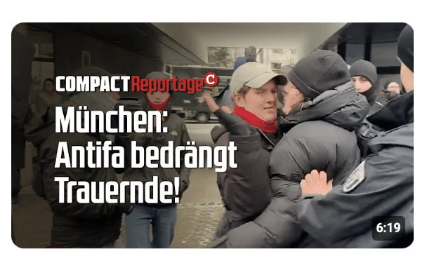 München: Antifa bedrängt Trauernde!