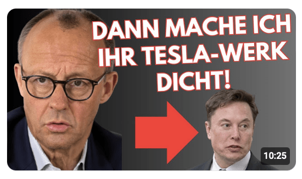 UNFASSBAR: Merz BEDROHT MUSK wegen AfD-Unterstützung