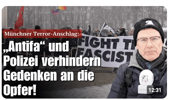 Münchner Terror-Anschlag: „Antifa“ und Polizei verhindern Gedenken an die Opfer!