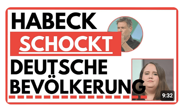 UNFASSBARER SCHOCK! HABECK SCHOCKT DEUTSCHLAND MIT TRAURIGER NACHRICHT!