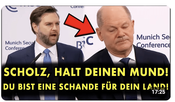 JD Vance hat Scholz in Stücke zerrissen! Scholz konterte hart! Der Konflikt spitzt sich zu!