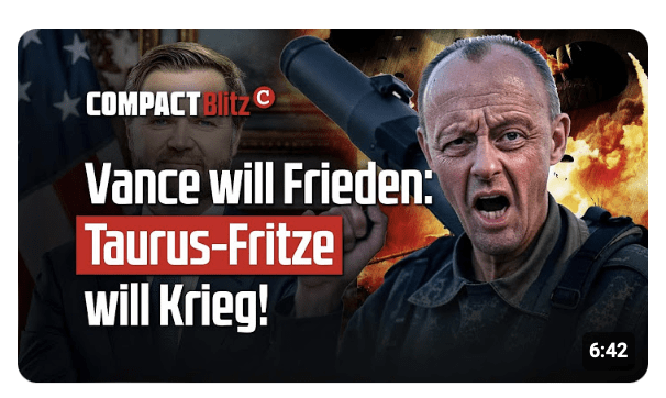 Vance will Frieden: Taurus-Fritze will Krieg!