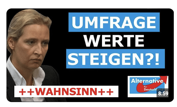 Alice Weidel packt gnadenlos aus! …. Umfrage-Werte steigen?!