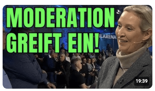 „AfD will Homosexuelle ins KZ packen!“ – Gäste der Wahlarena verlieren bei Weidel jeglichen Anstand!