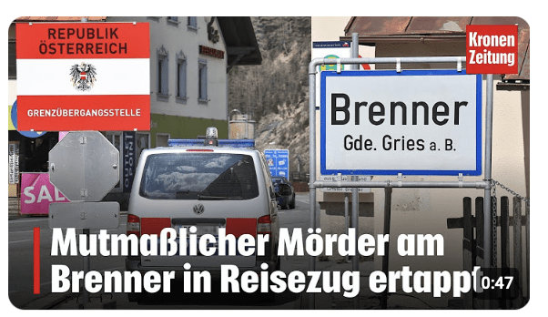 Europaweit gesucht: Pakistani am Brenner in Zug festgenommen 