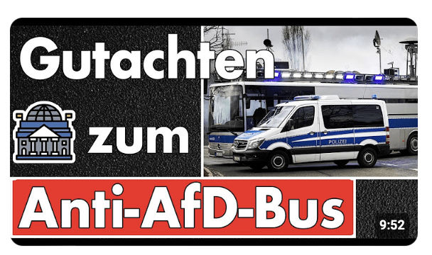 Anti-AfD-Bus Adenauer SRP von der Polizei begutachtet! Gegenseitige Vorwürfe der Lüge bis zur Klage!
