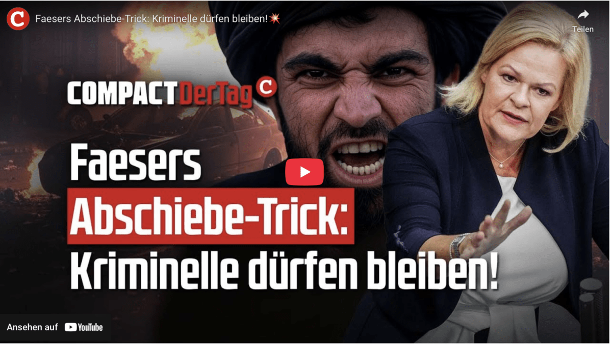 Faesers Abschiebe-Trick: Kriminelle dürfen bleiben!