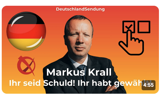 IHR Seid Schuld!? Ihr habt gewählt! Krall Deutschland Statement