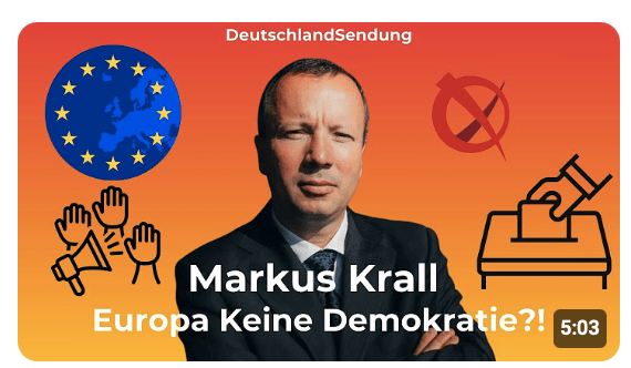 Europa ist Keine Demokratie?! Harte Worte von Markus Krall – Das Statement