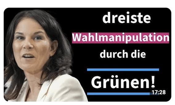 Zum SCHADEN der AfD: Grüne TRICKSEN bei der Bundestagswahl in Ostdeutschland!