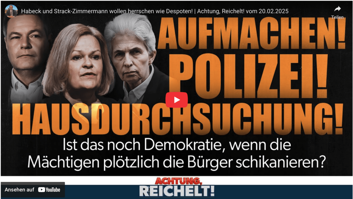 Habeck und Strack-Zimmermann wollen herrschen wie Despoten!