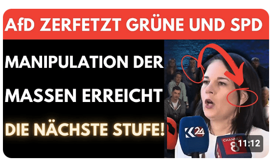 AfD zerstört Grüne  ENTHÜLLUNGS-VIDEO schockt die MASSEN  Die LÜGEN GEHEN in FLAMMEN AUF! (heftig)