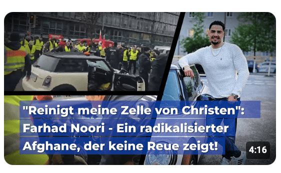 München-Terrorist: „Reinigt meine Zelle, sie ist von Christen beschmutzt!“