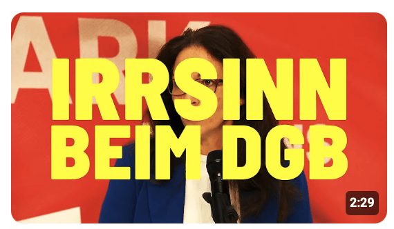 DGB-Logik: Nach Terroranschlag – Brandmauer zur AfD?!